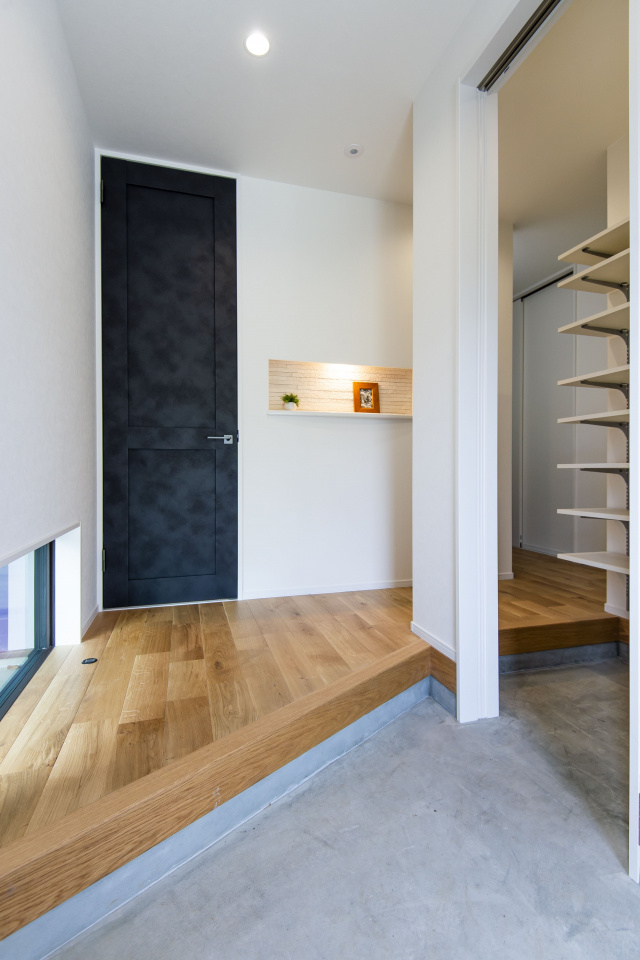 シューズインクロークまで土間続き