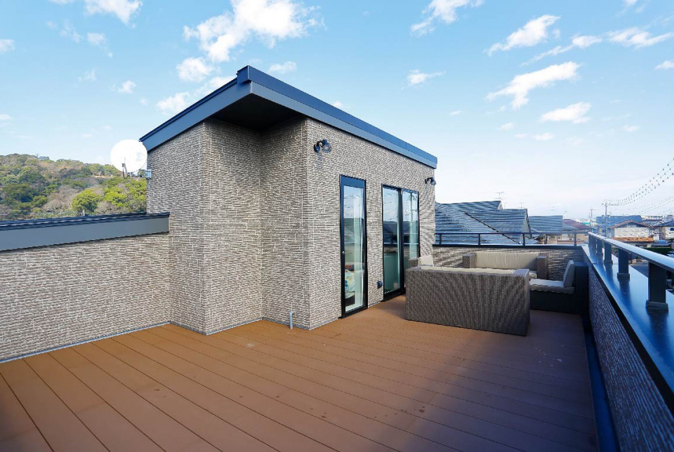 屋上のルーフガーデン